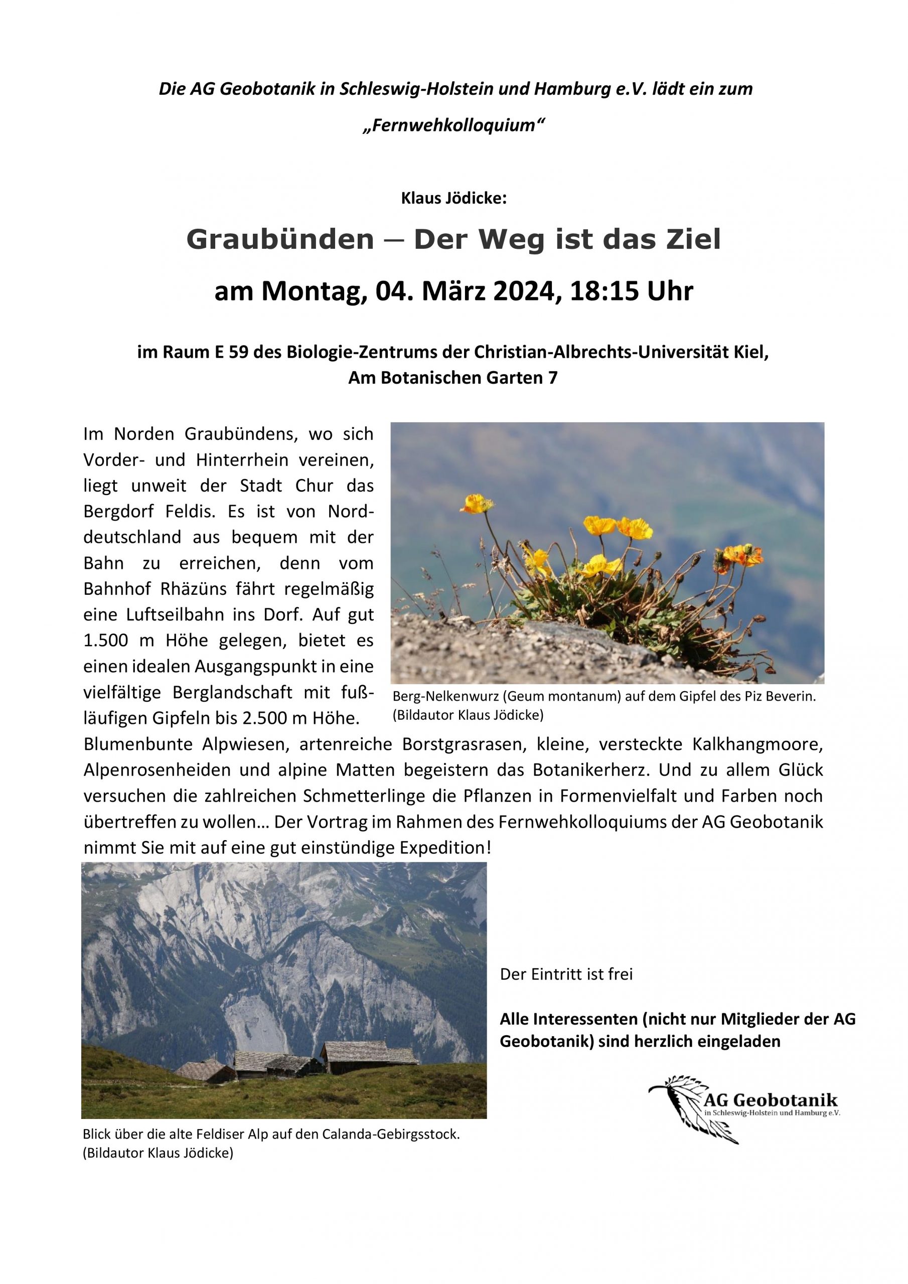 04.03.2024 - Vortragsankündigung Graubünden